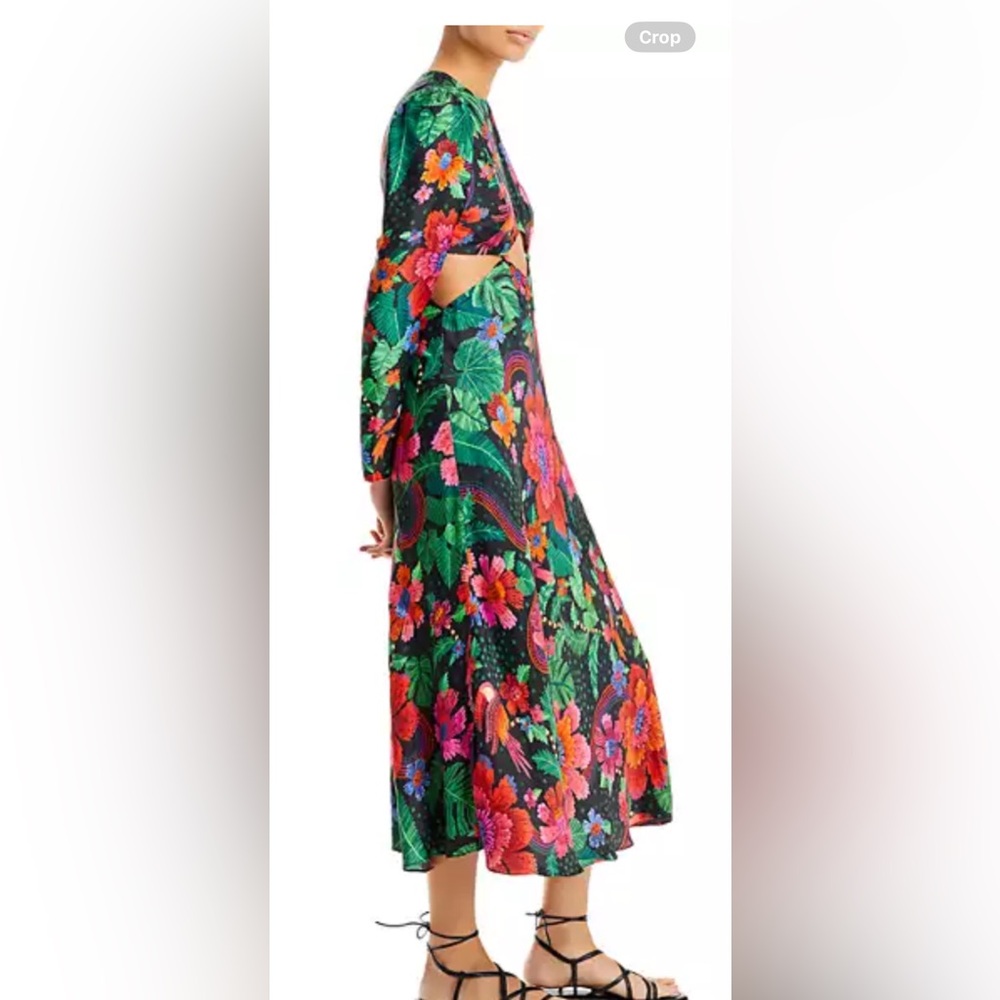 Farm Rio Blooming Garden Midi dress